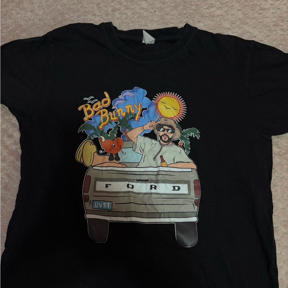 Black Bad Bunny Graphic T-Shirt